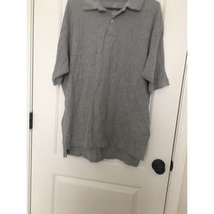 Bill Robinson Men's Casual Short Sleeve Polo Shirt Size XL Gray